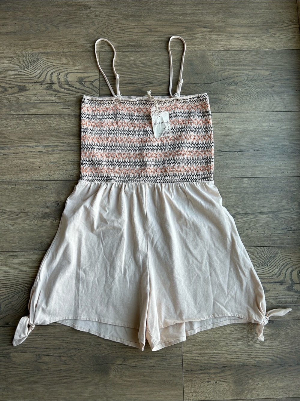 Hem & Thread Smocked Bodice Romper - NWT